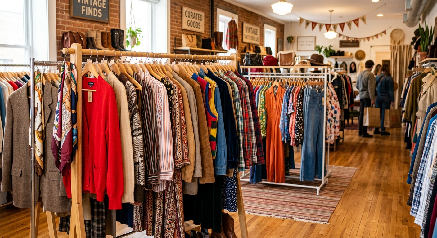 Secondhand shopping guide til bæredygtig mode